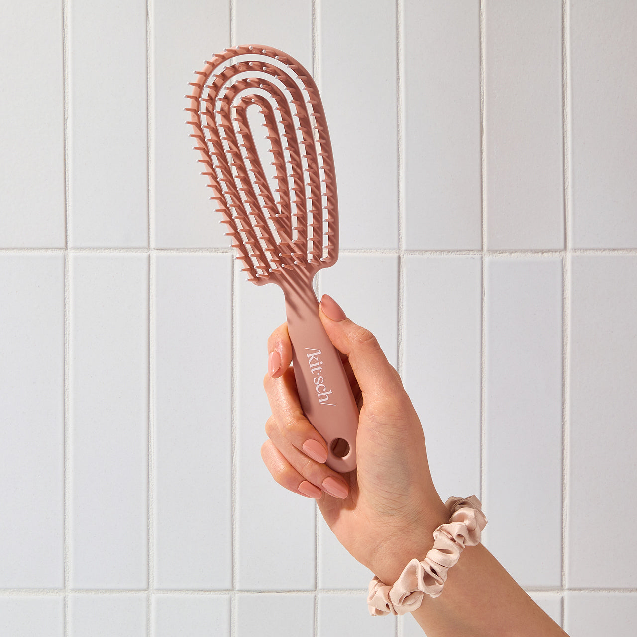 Cepillo desenredante flexible terracotta