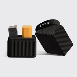 Estuche de viaje con 2 compartimentos - Negro