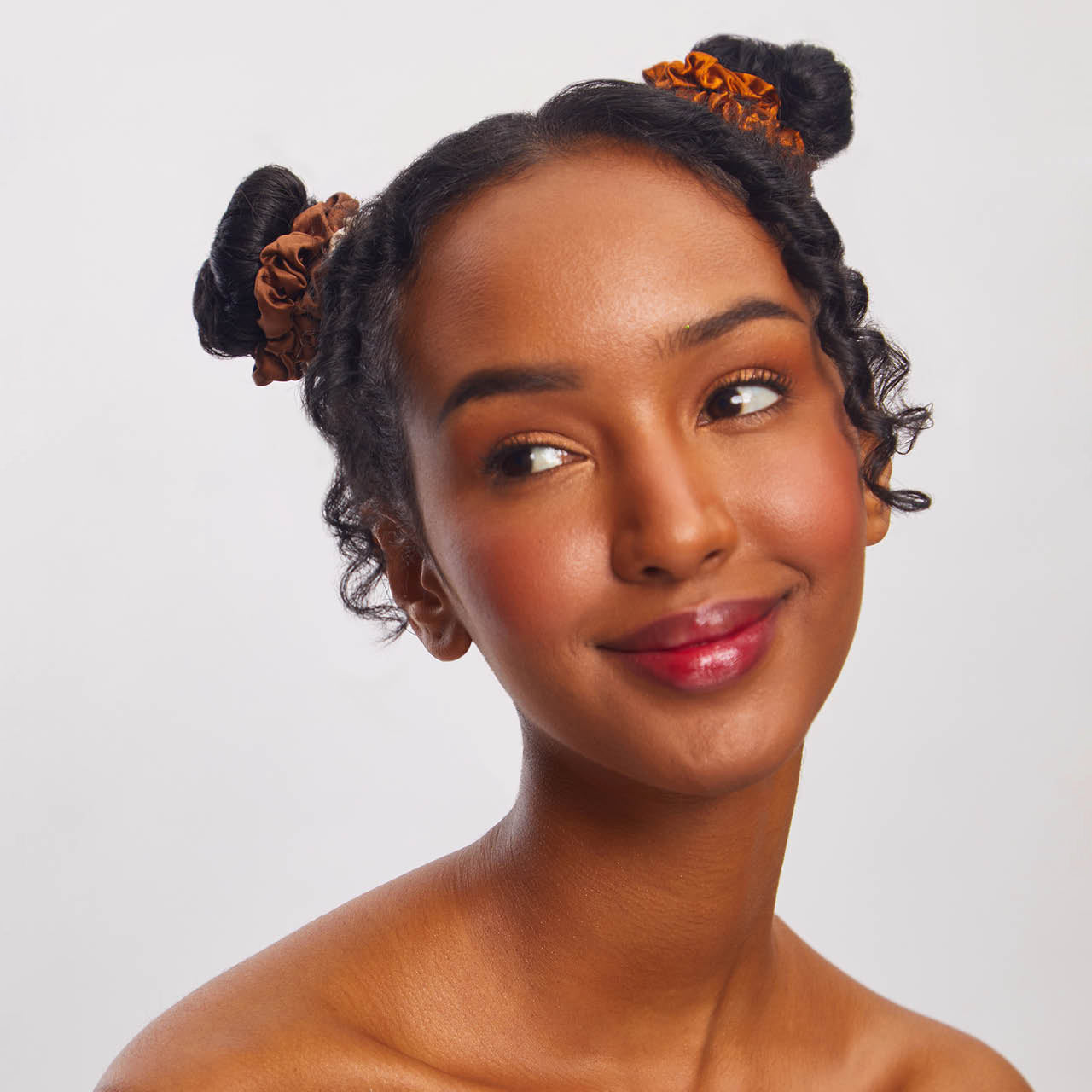 Sedona Satin Petite Scrunchies 5pc Set