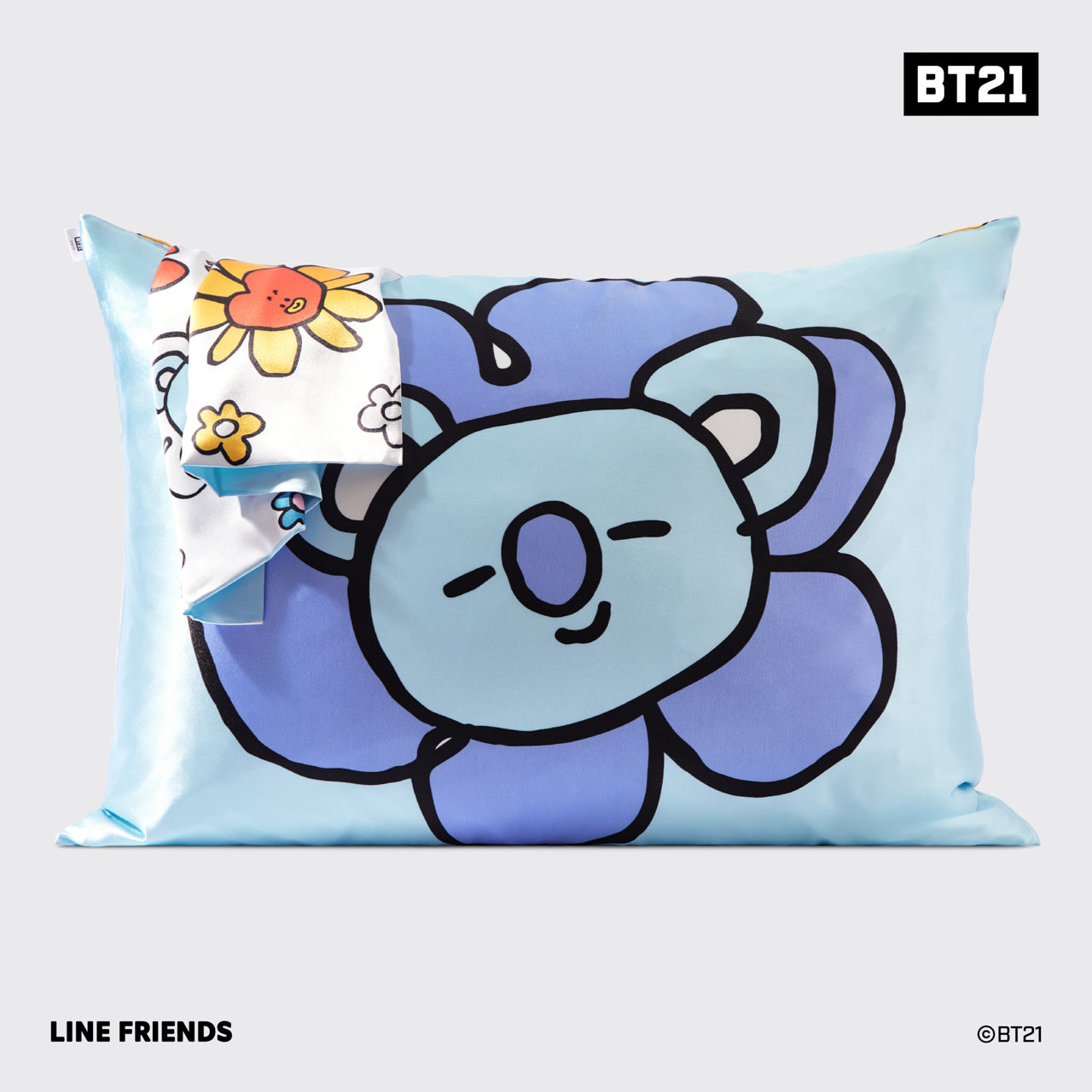 Kitsch x BT21 Funda de almohada de satén KOYA