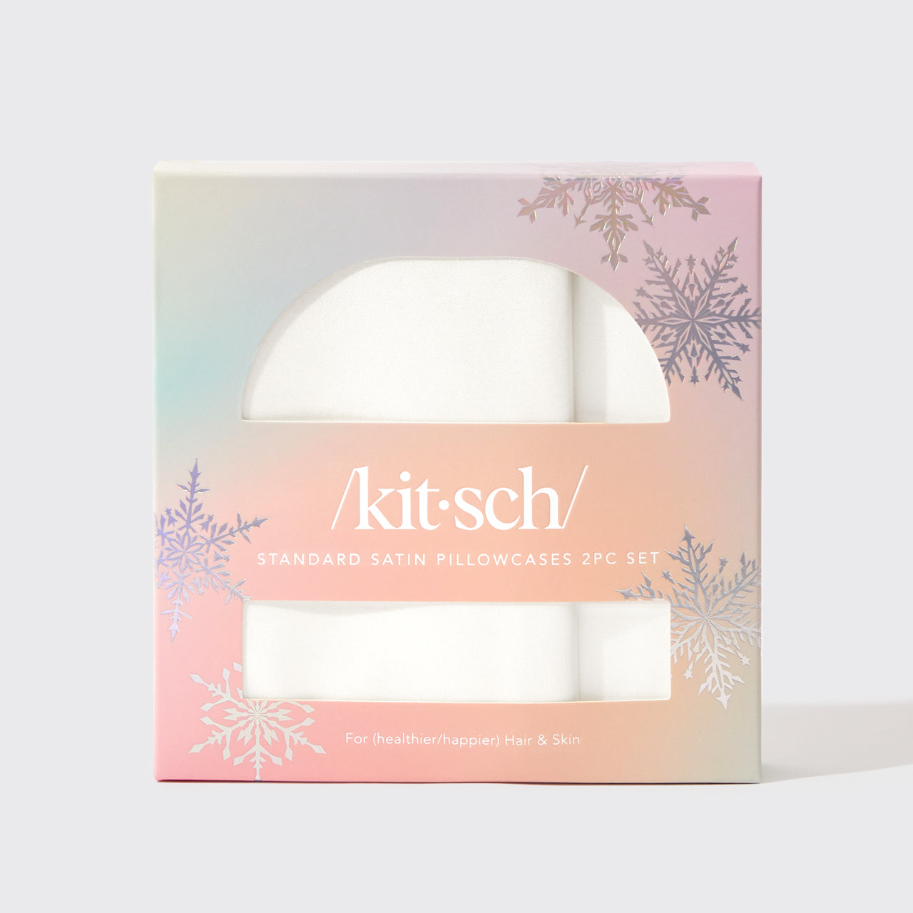 Juego de 2 fundas para almohada Standard edición Navideña - Ivory