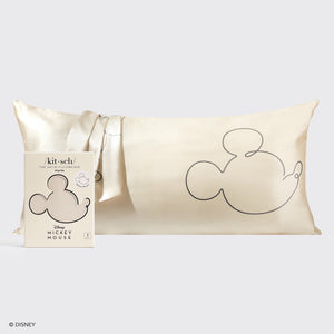 Kitsch x Mickey & Minnie funda de almohada de satén Mr. Mouse - King