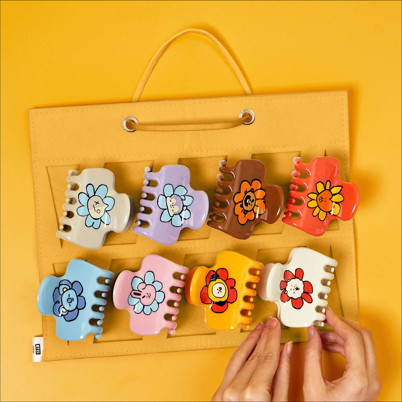 Kitsch x BT21 Organizer per fermagli a pinza