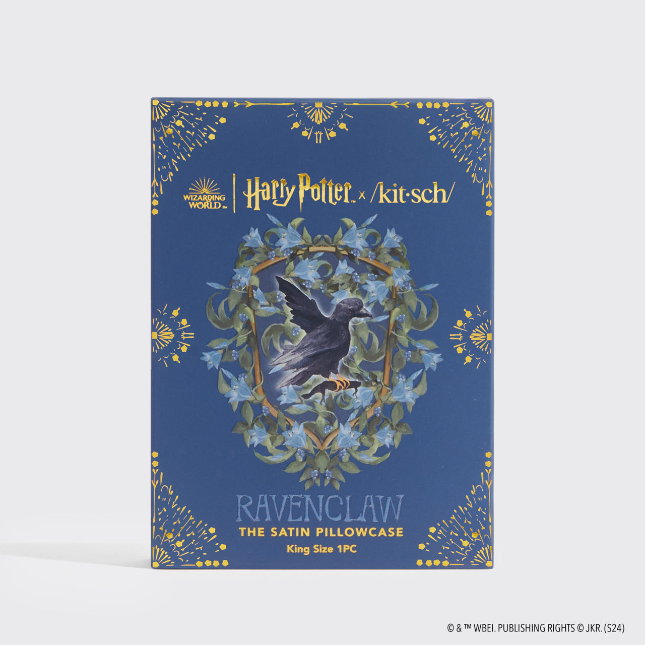 Kitsch x Harry Potter Funda de almohada de satén Ravenclaw - King