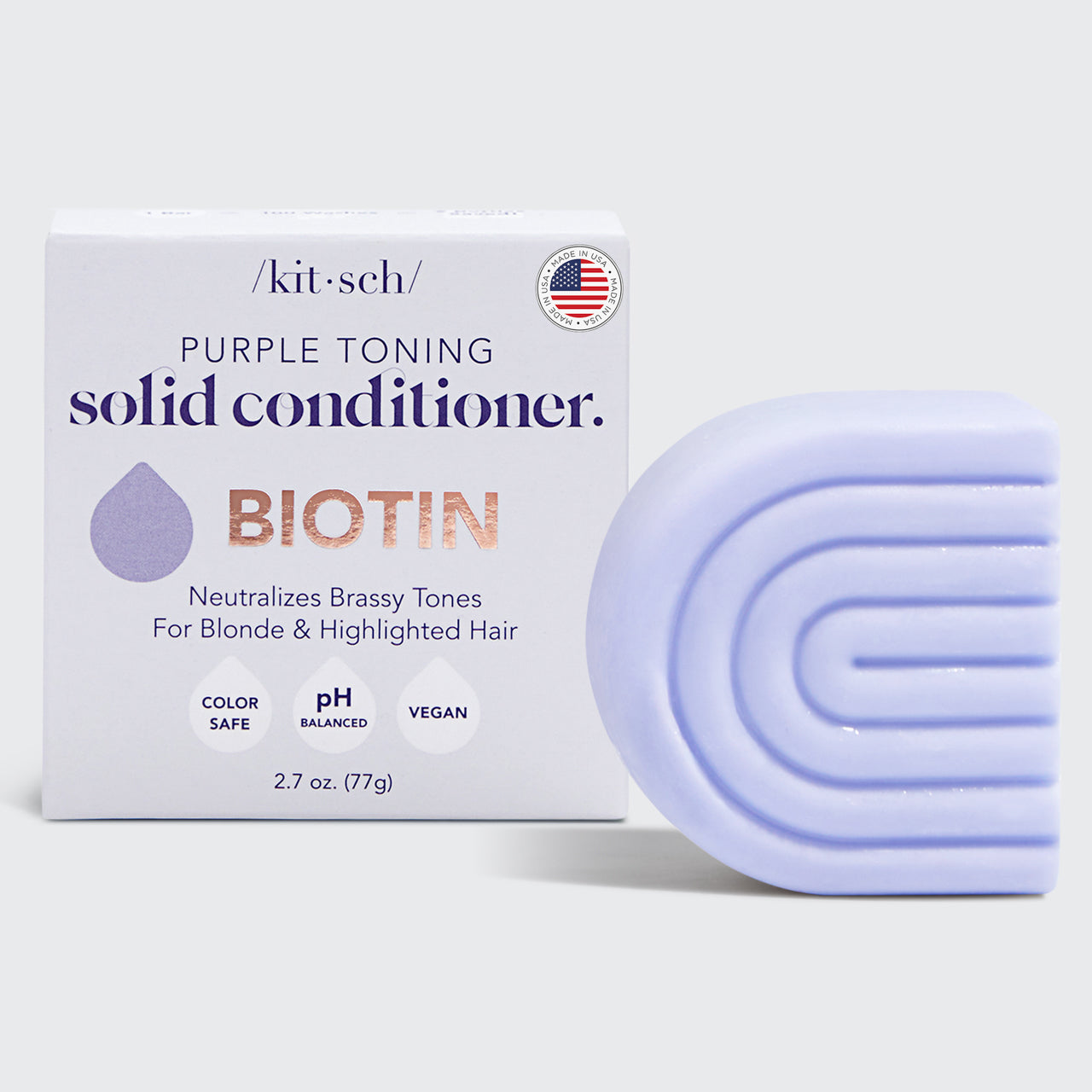 Conditionneur tonique violet pour cheveux colorés et gris