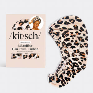 Microfiber Hair Towel - Leopard
