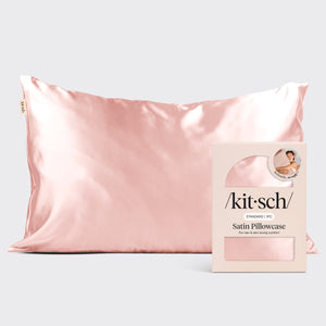 Funda de almohada de satén - Blush