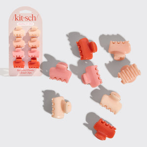 Set di mini Clip Nuvola in plastica riciclata da 8 pezzi - Fiori di ciliegio