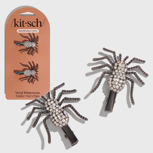 Fermagli per capelli ragno in metallo con strass