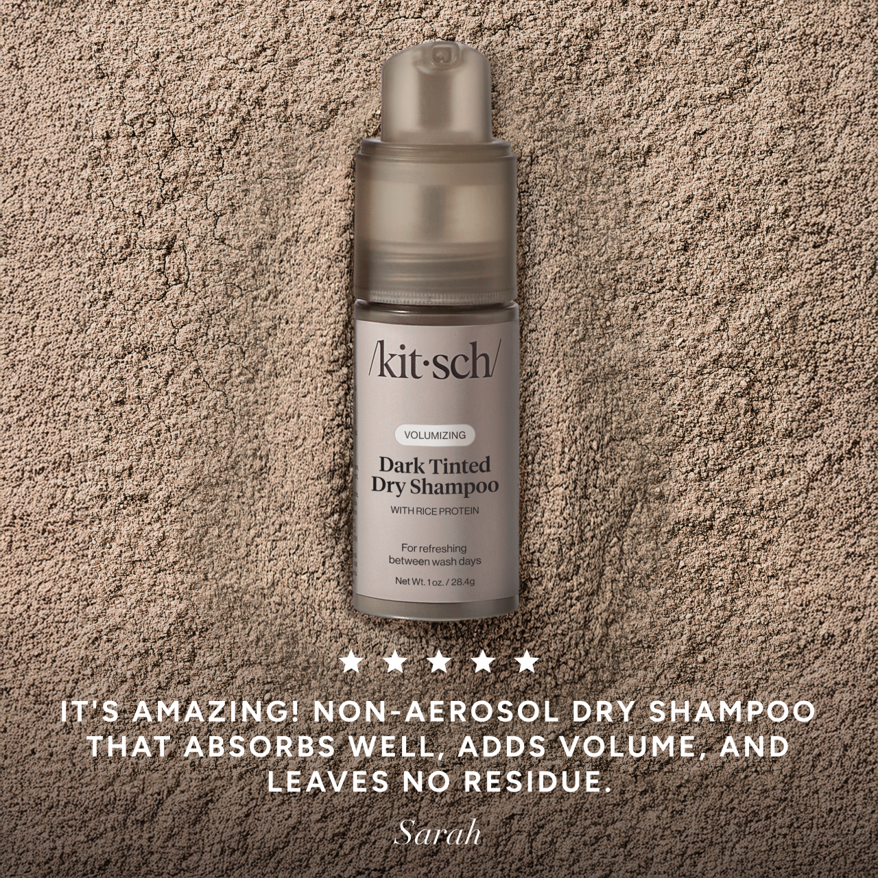 Volumizing Rice Protein Dry Shampoo - Dark Tinted 1 oz