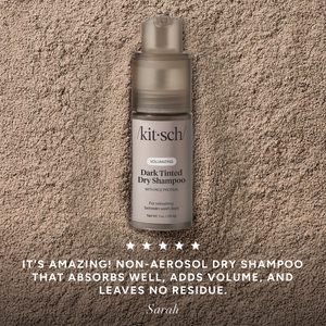 Volumizing Rice Protein Dry Shampoo - Dark Tinted 1 oz