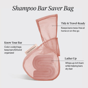 Kitsch Bar Saver Bag - Terracotta - Castor Oil Shampoo