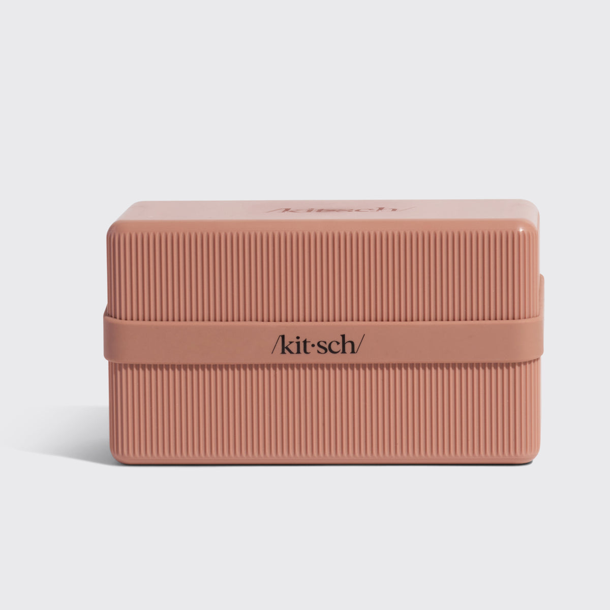 Terracotta 4-Compartment Travel Case included in the FREE Travel Kit, front view
