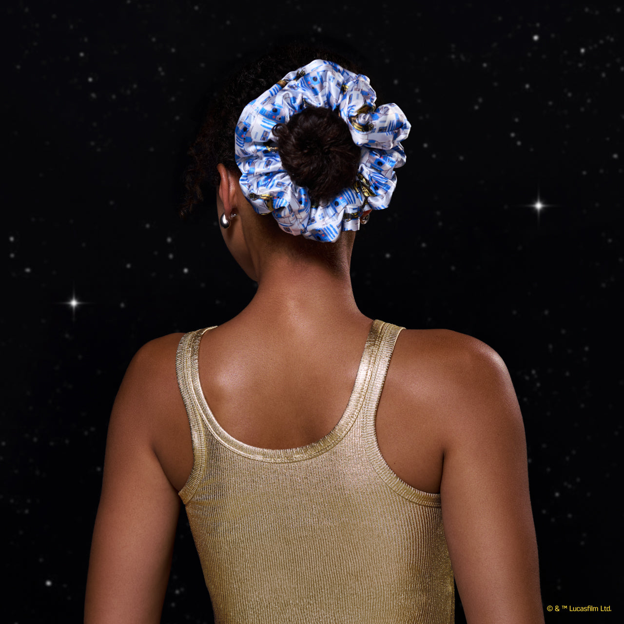 Star Wars™ & Kitsch Pillow Scrunchies® in raso - R2-D2 & Stormtroopers