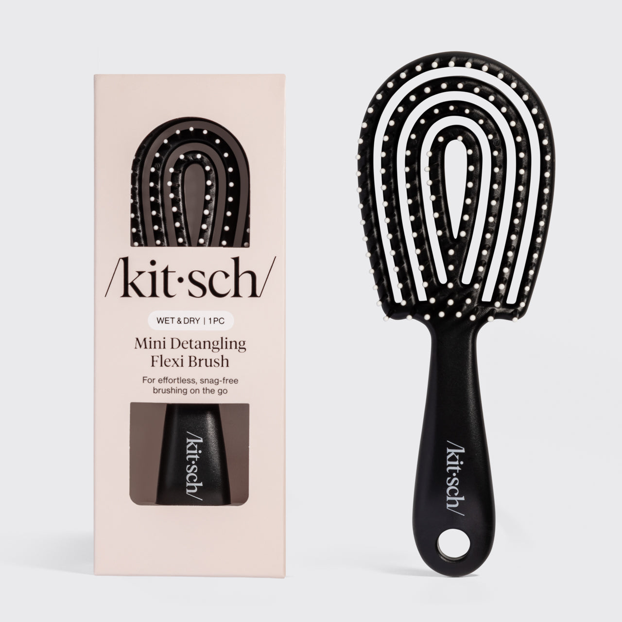 Black Detangling Flexi Brush - Mini
