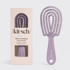 Cepillo desenredante flexible mini - Violeta suave