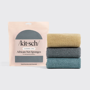 African Net Sponge - Aqua Grey