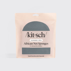 African Net Sponge - Aqua Grey