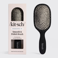 Brosse noire démêlante et lissante