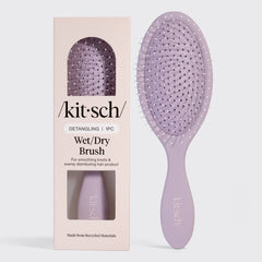 Brosse violet doux pour cheveux secs et mouillés