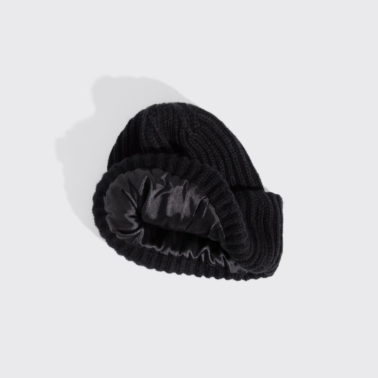 Glazey™ Satin-Lined Beanie - Black