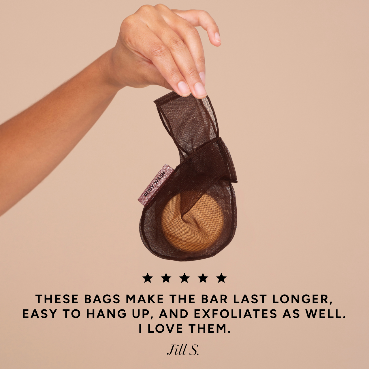 Τσάντα για το πλύσιμο σώματος - Σοκολάτα