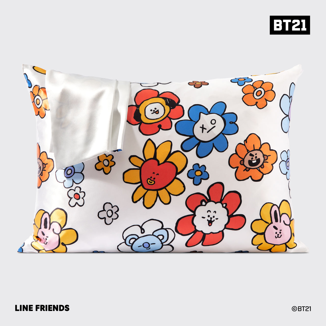 Taie d'oreiller en satin Kitsch x BT21 - VAN