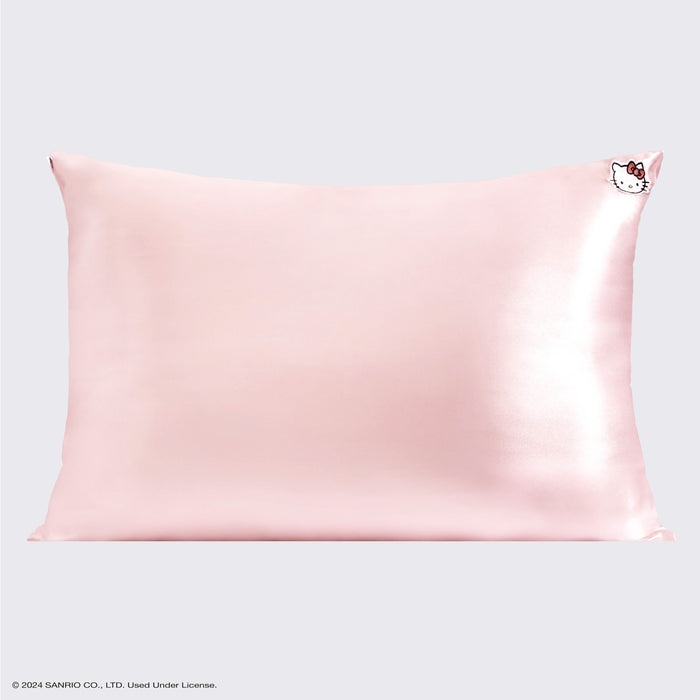 Kitsch x Hello Kitty Satin Pillowcase in Pink Hello Kitty Face