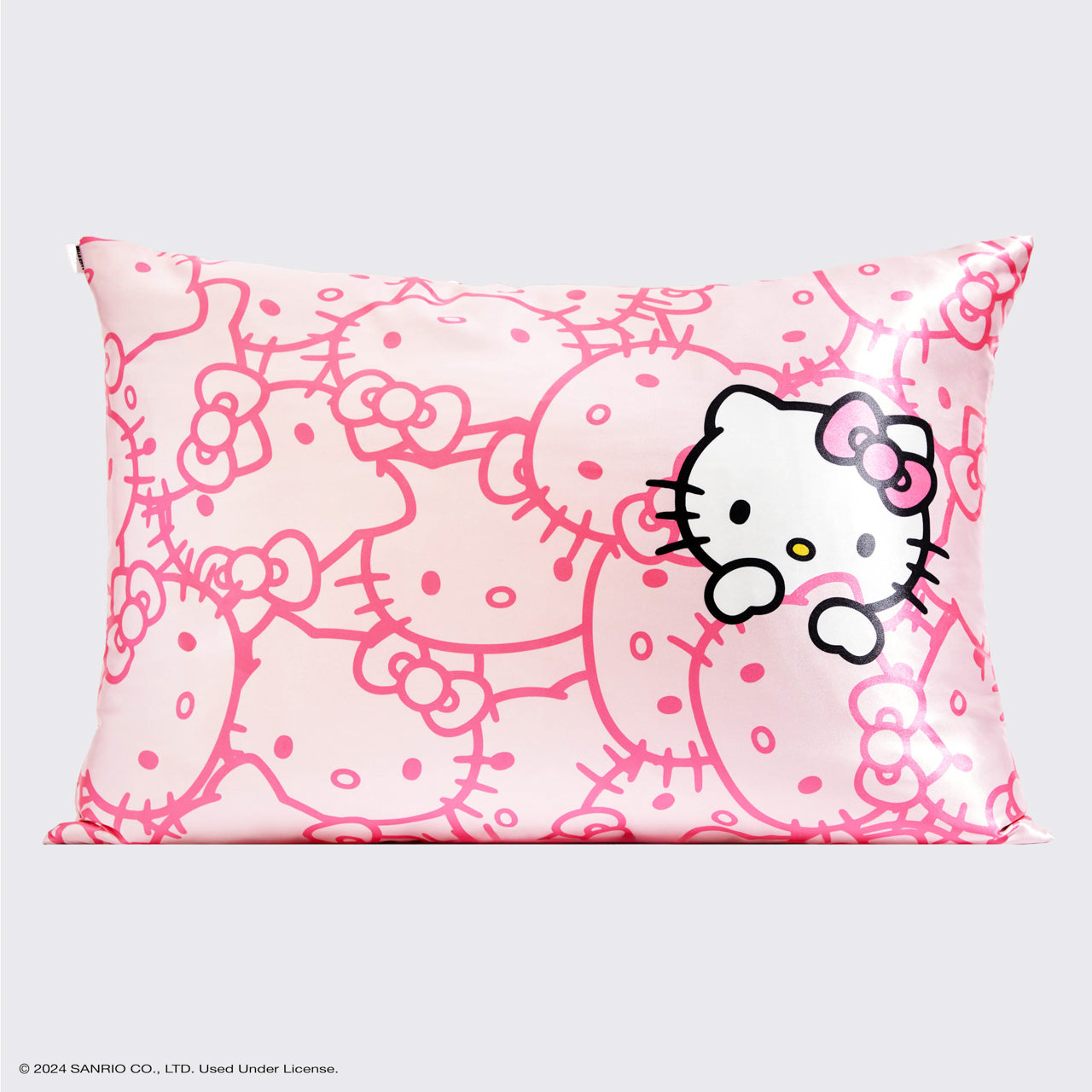 Kitsch x Hello Kitty Satin Pillowcase in Pink Hello Kitty Faces
