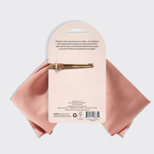 Pinza para el pelo con lazo de tela reciclada - Palisandro