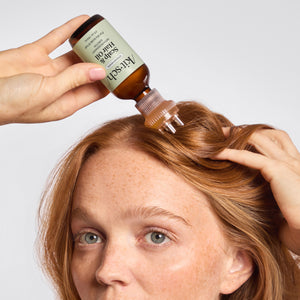 Applicateur d'huile pour le cuir chevelu + huile à la biotine