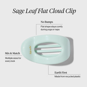 Sage Leaf Flat Cloud Clip - Small