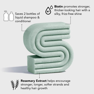 Shampooing + après-shampooing + gel douche + savon noir - Romarin & Biotine