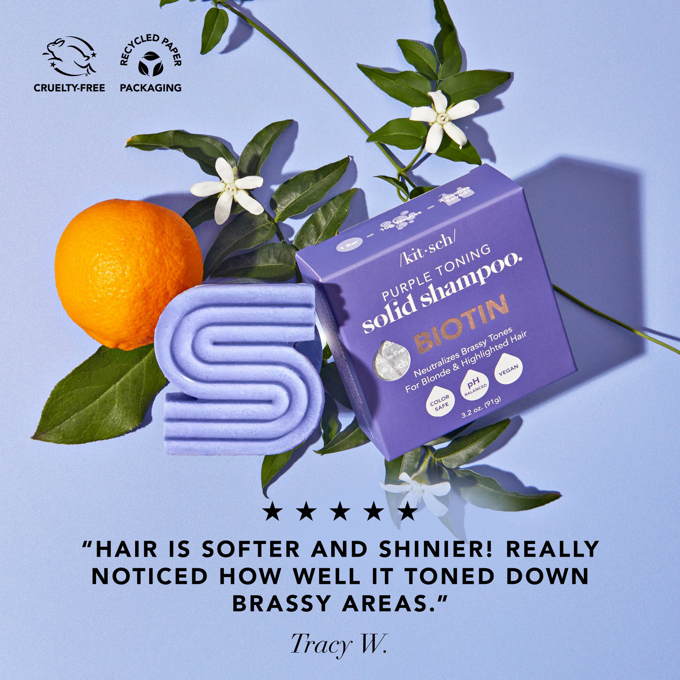 Purple Toning Shampoo & Conditioner Combo for Color-Treated & Grey Hair
