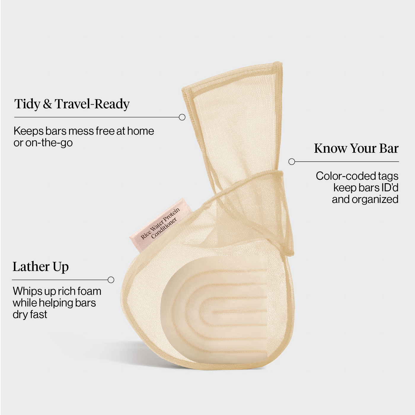 Kitsch Bar Saver Bag - RICE WATER PROTEIN Conditioner