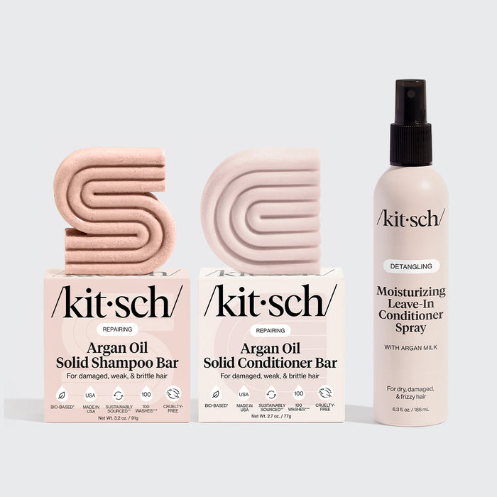 Repairing Argan Oil Shampoo & Conditioner + Leave In Conditioner Bundle