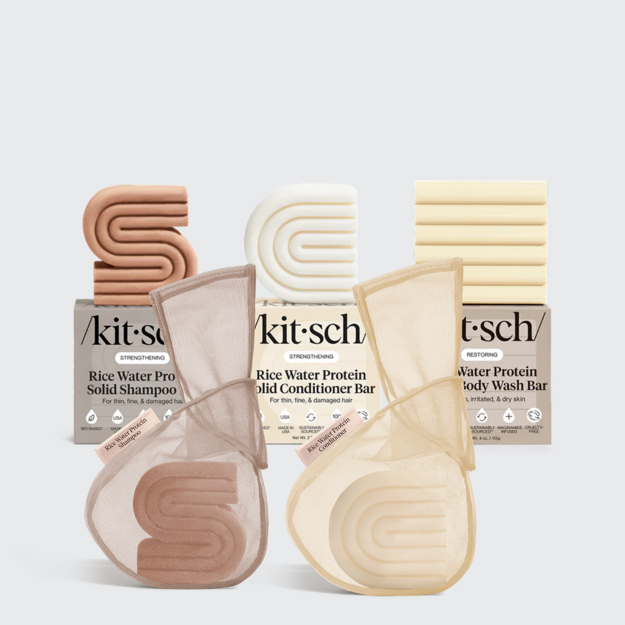 Strengthening Rice Water Hair & Body Essentials Bundle