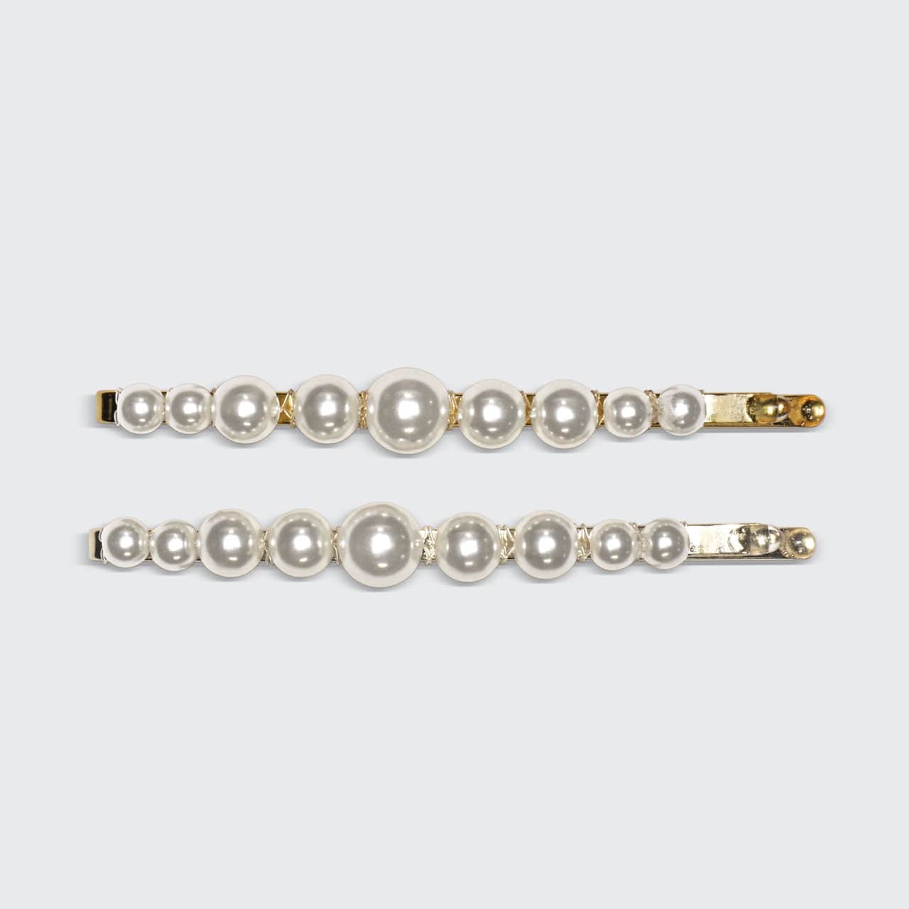 Pearl Bobby Pins 2pc - Gold